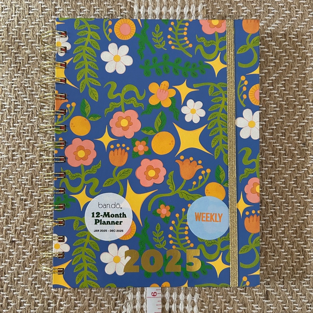 Ban.do 2025 Weekly Planner with Floral Design